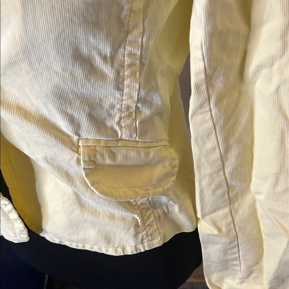 Vintage Mossimo Supply Co. Light Yellow Blazer Cottage Core 90s Corduroy - Picture 3 of 7